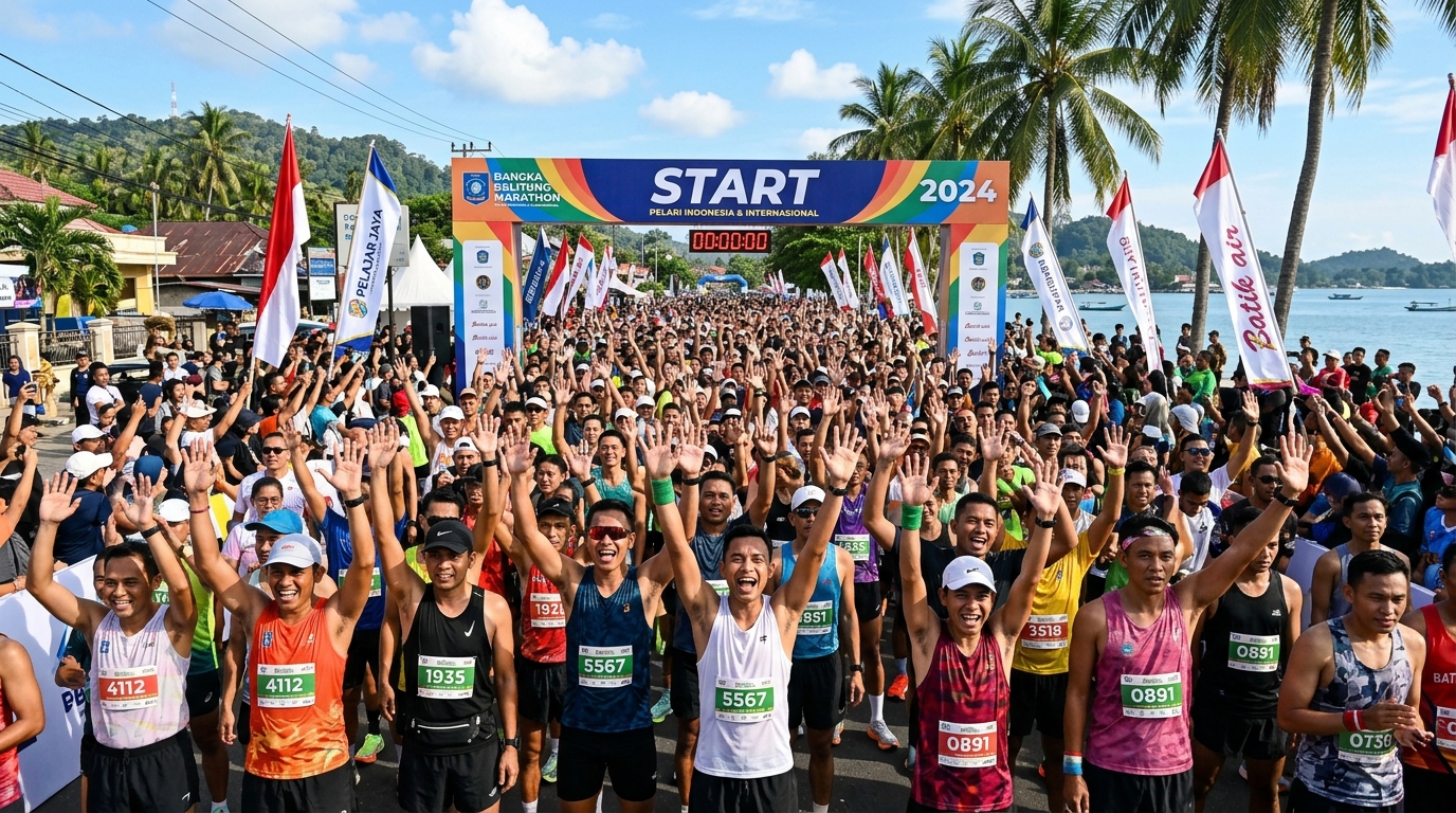 Ribuan Pelari Padati Bhayangkara Babel Run 2026, Momentum Hidup Sehat Sekaligus Pemersatu Bangsa