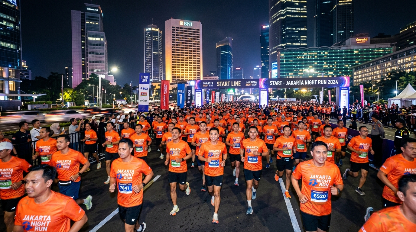 Sambut Hari Bhayangkara ke-80, Polres Metro Jakarta Pusat Gelar Ajang 'Night Run' demi Pererat Sinergi dengan Masyarakat