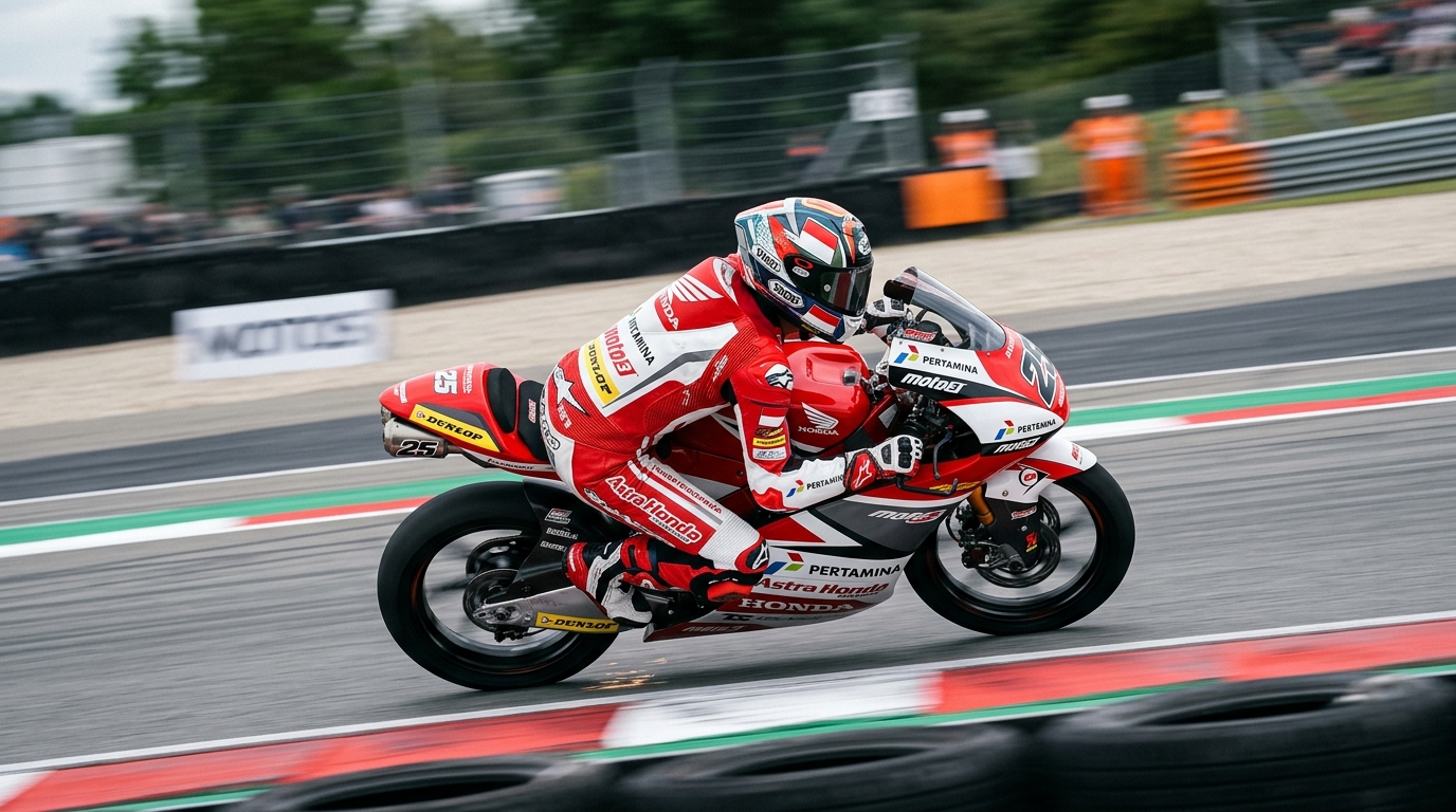 Skandal Diskualifikasi Moto3 Berkah bagi Indonesia, Veda Ega Pratama Tembus Tiga Besar Dunia